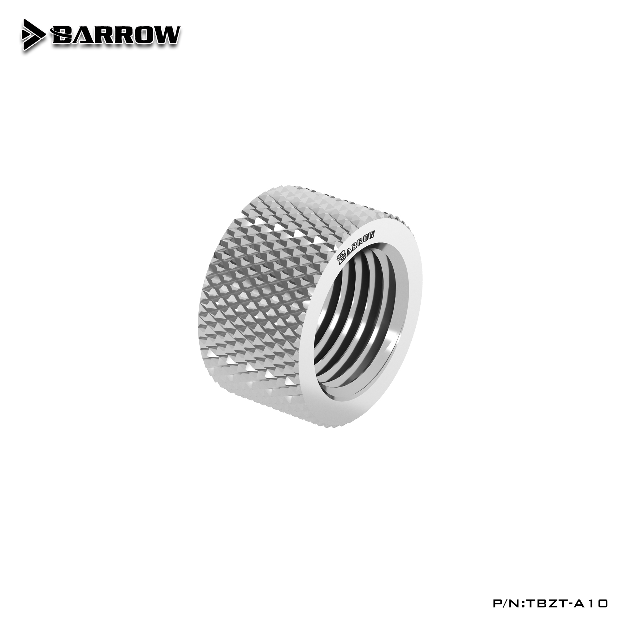 Прямой фитинг Barrow TBZT-A10 Silver (BA1024)