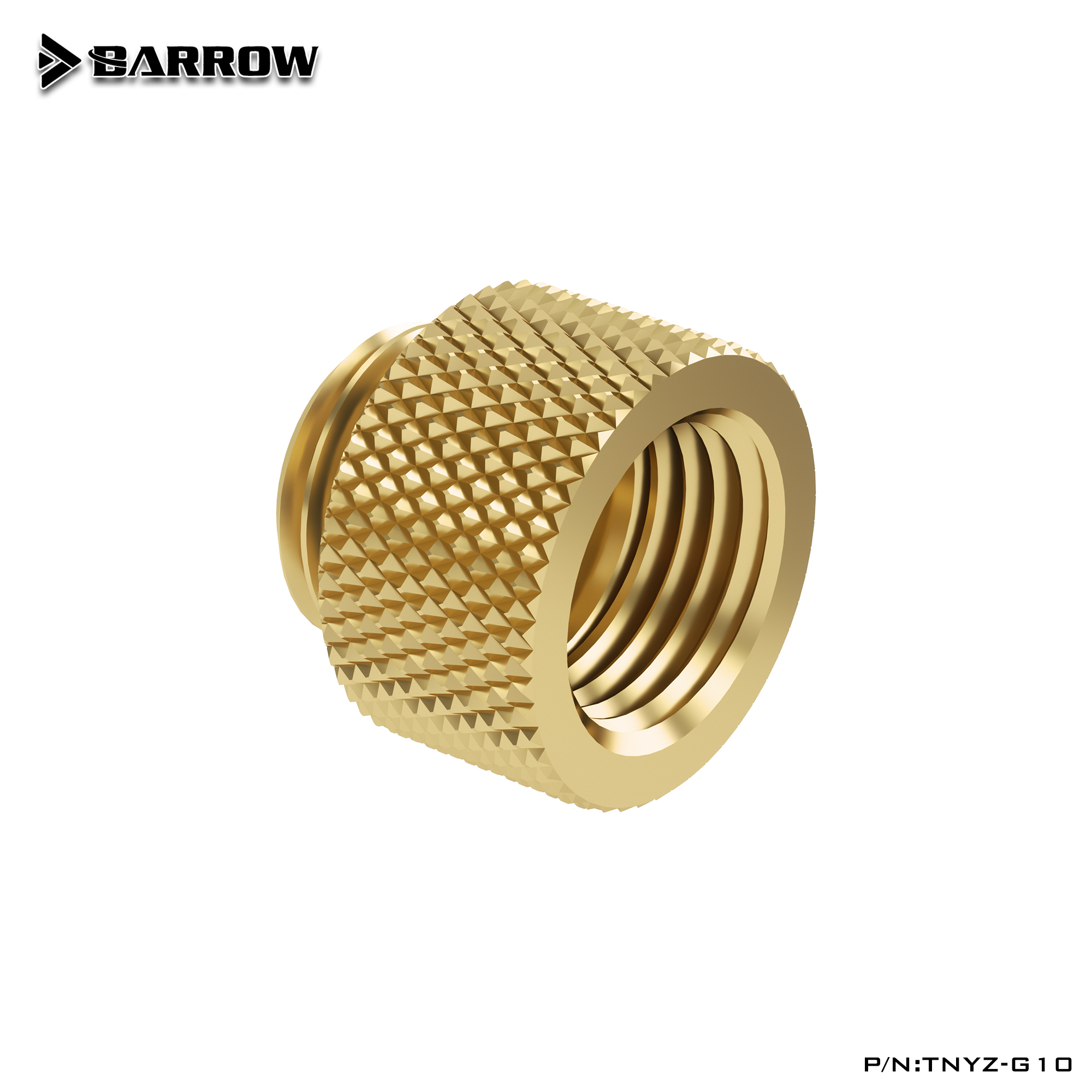 Прямой фитинг Barrow TNYZ-G10 Black (BA1047)