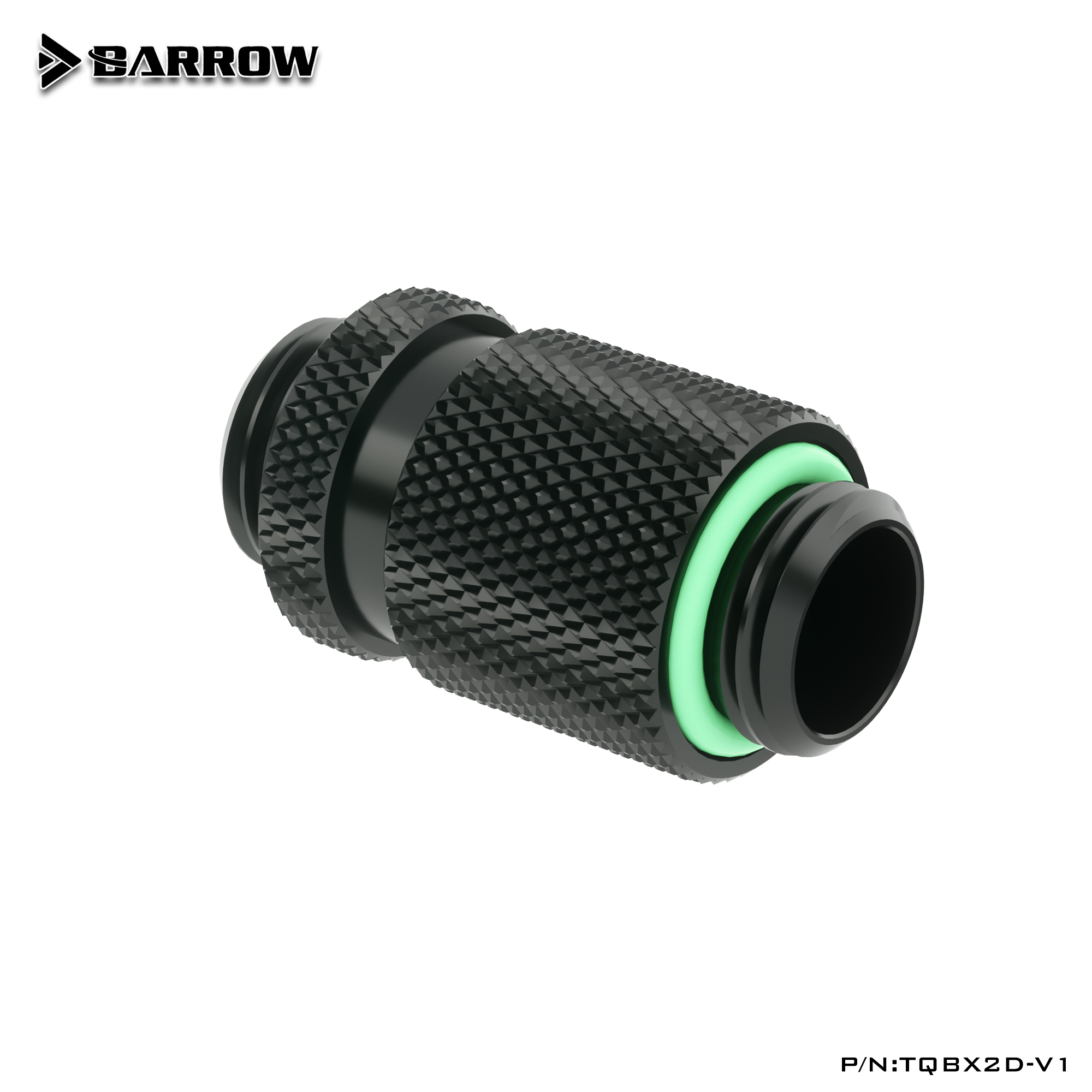 Прямой фитинг Barrow TQBX2D-V1 Black (BA1772)