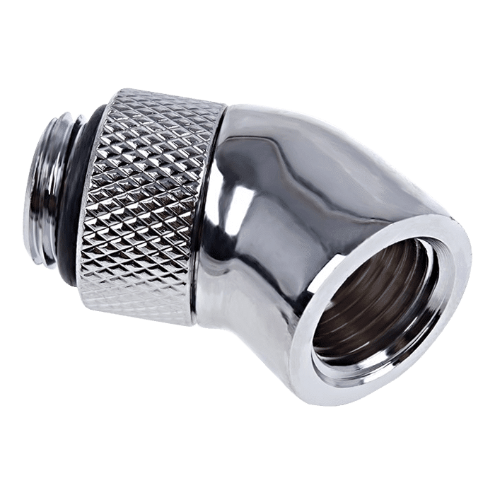 Угловой адаптер Alphacool Eiszapfen 45° rotatable - Chrome (17247)