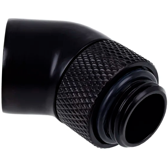 Угловой адаптер Alphacool Eiszapfen L-connector rotatable - Deep Black (17248)