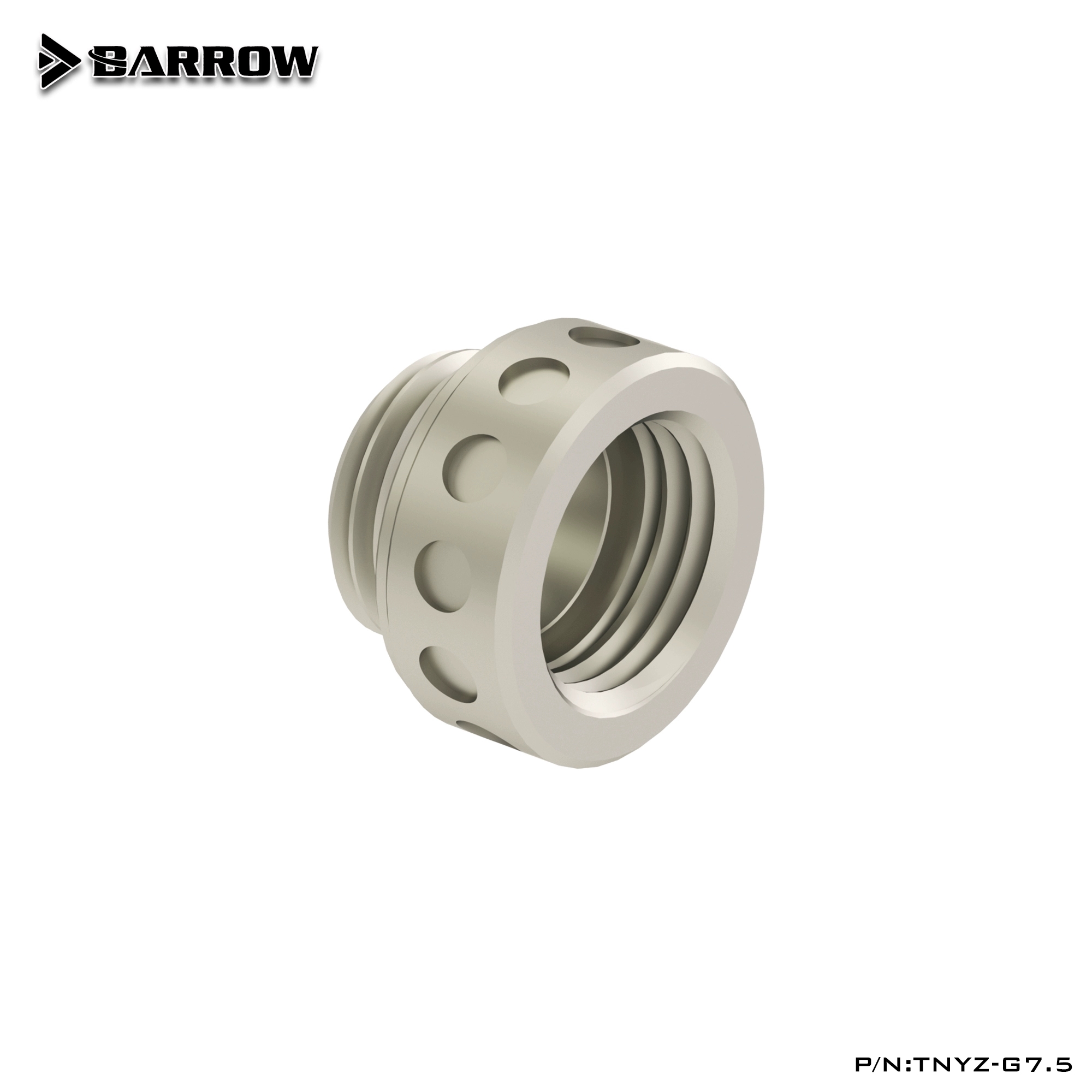 Угловой фитинг для СЖО Barrow TDWT45-V2 Black (BA1383)