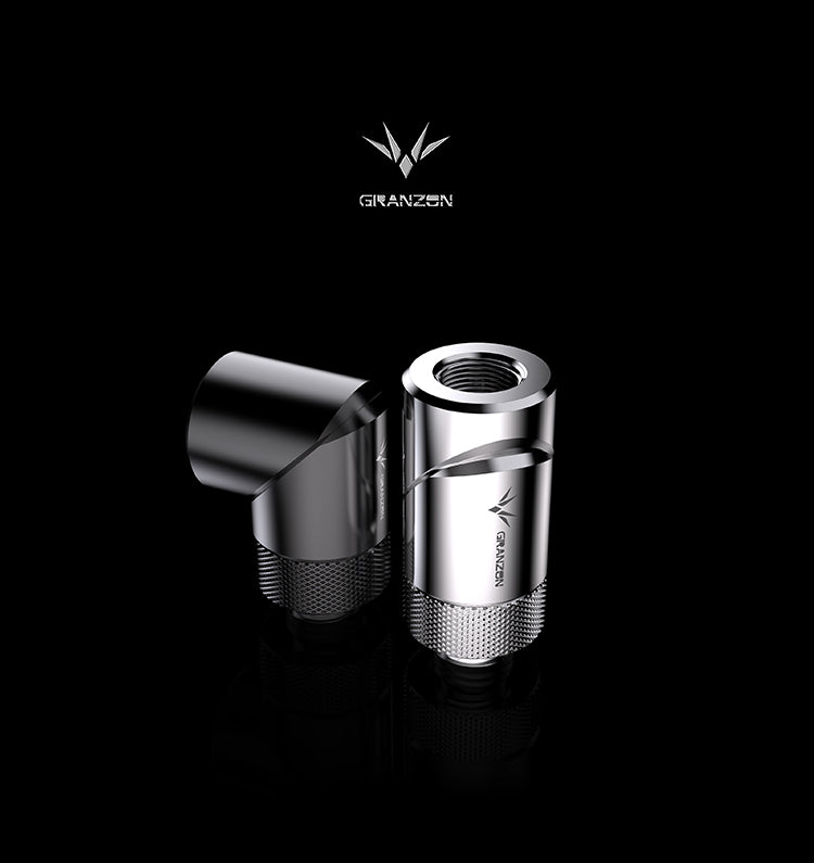 Угловой фитинг для СЖО Bykski GD-SK Black (C10-0490)