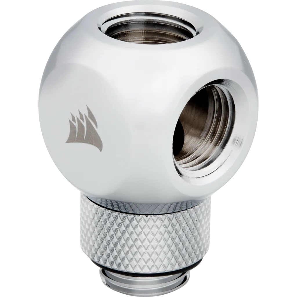 Угловой фитинг для СЖО Corsair Hydro X Series XF Adapter 2-pack 45° Angled rotary Silver