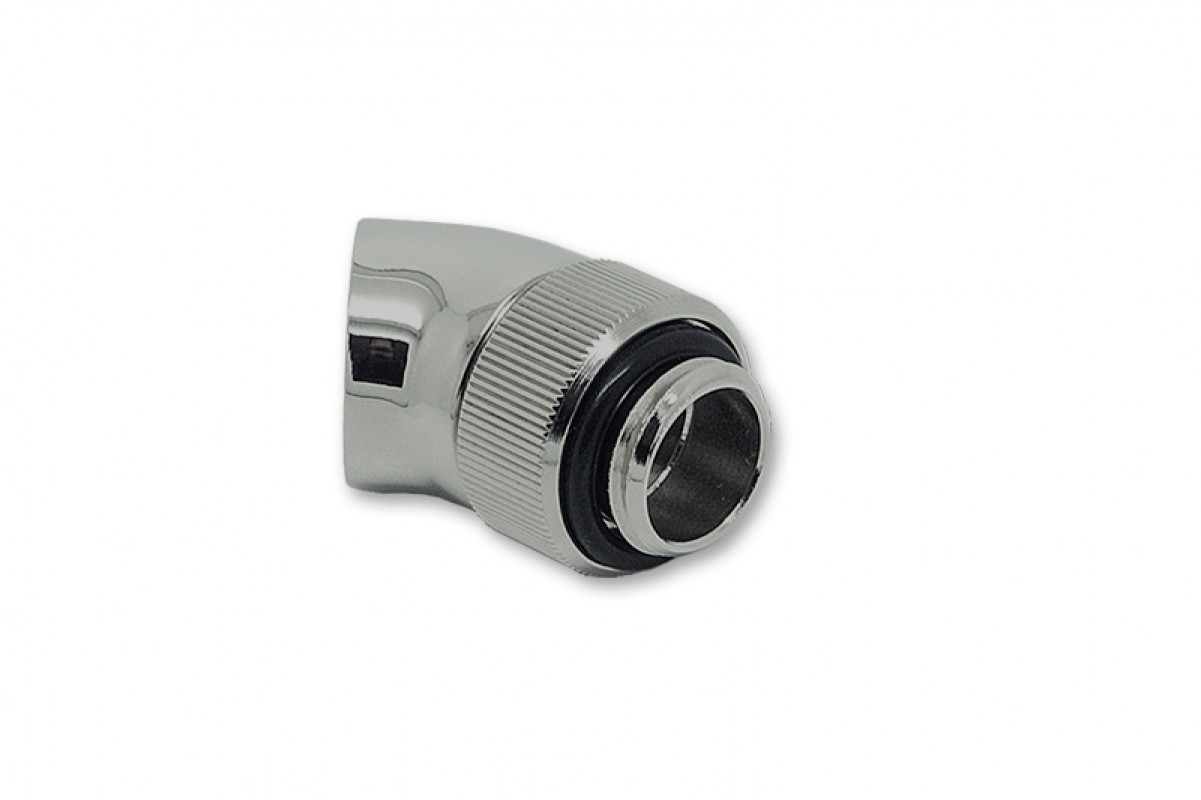 Угловой фитинг для СЖО EKWB EK-AF Angled 45° 2F G1/4 Black Nickel (3831109847688)
