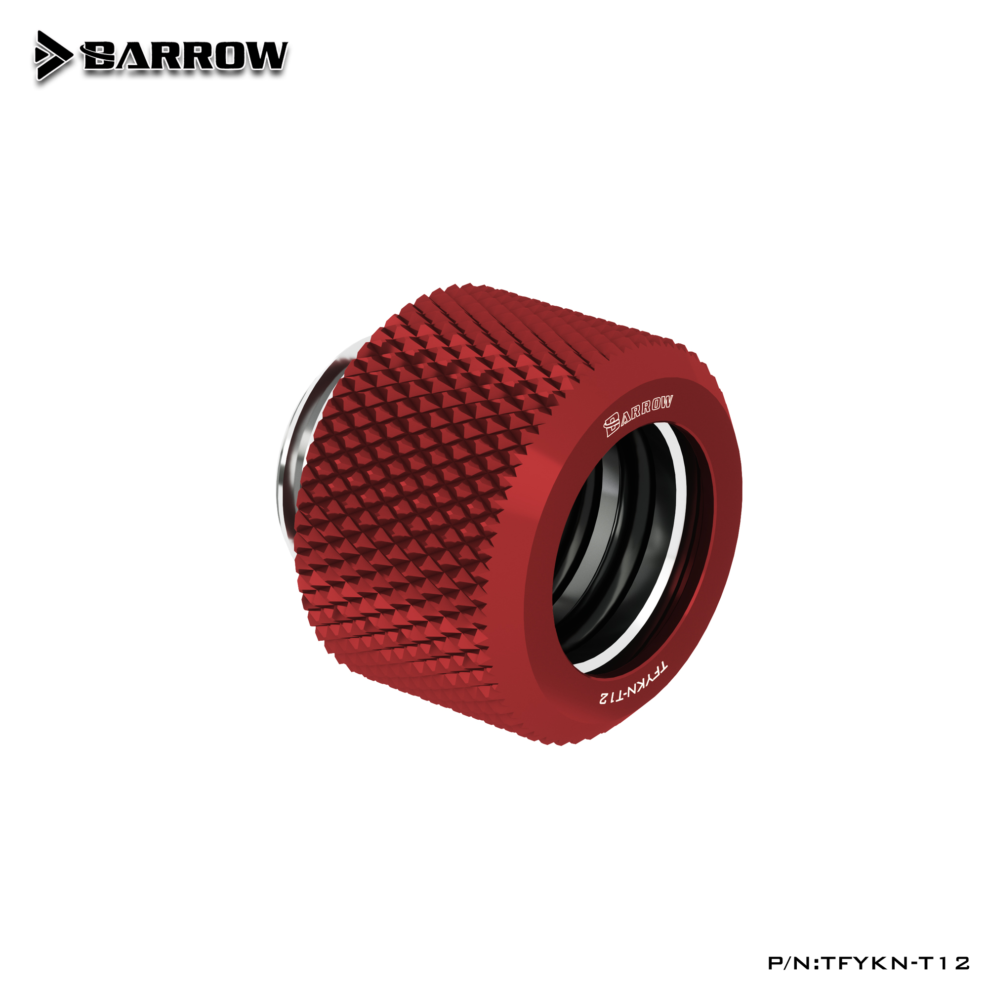 Фитинг для СЖО Barrow TFYKN-T12 Black (BA1950)