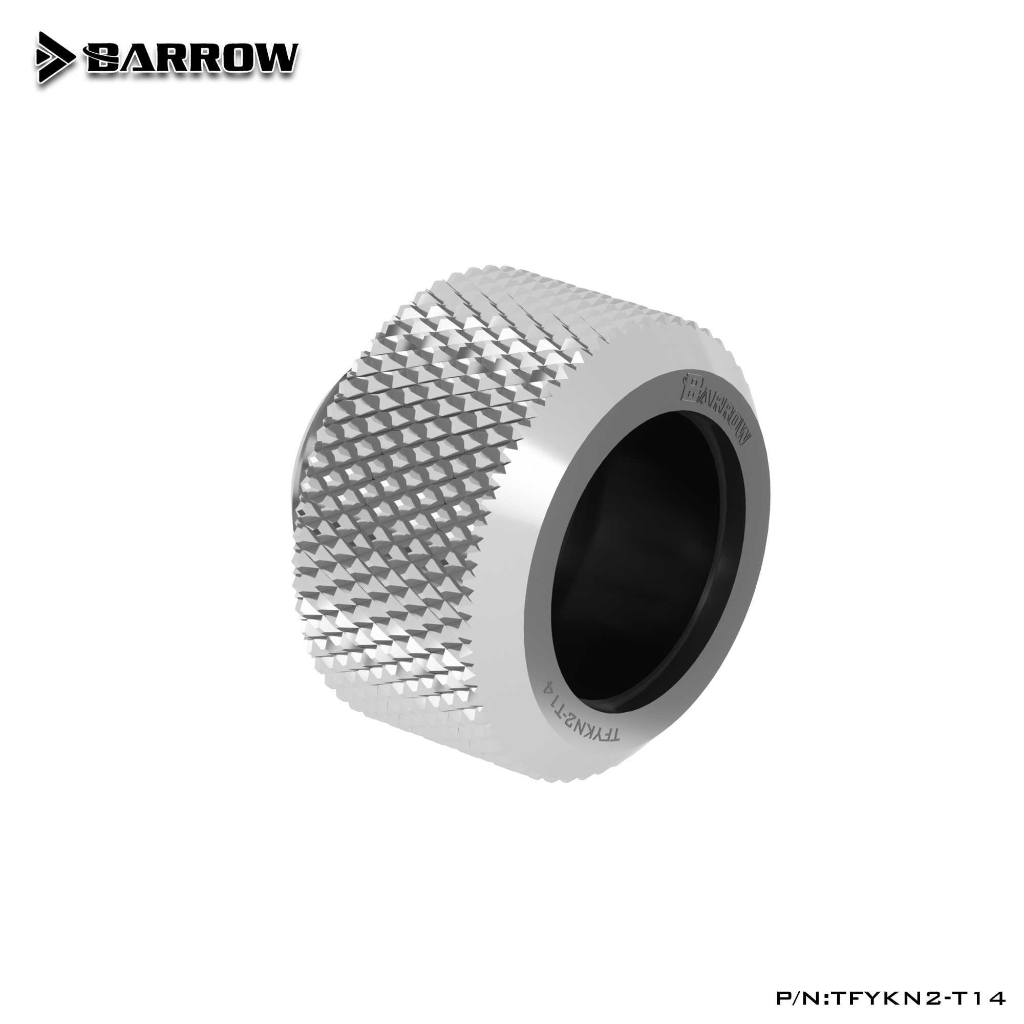 Фитинг для СЖО Barrow TFYKN2-T14 Silver (BA2597)