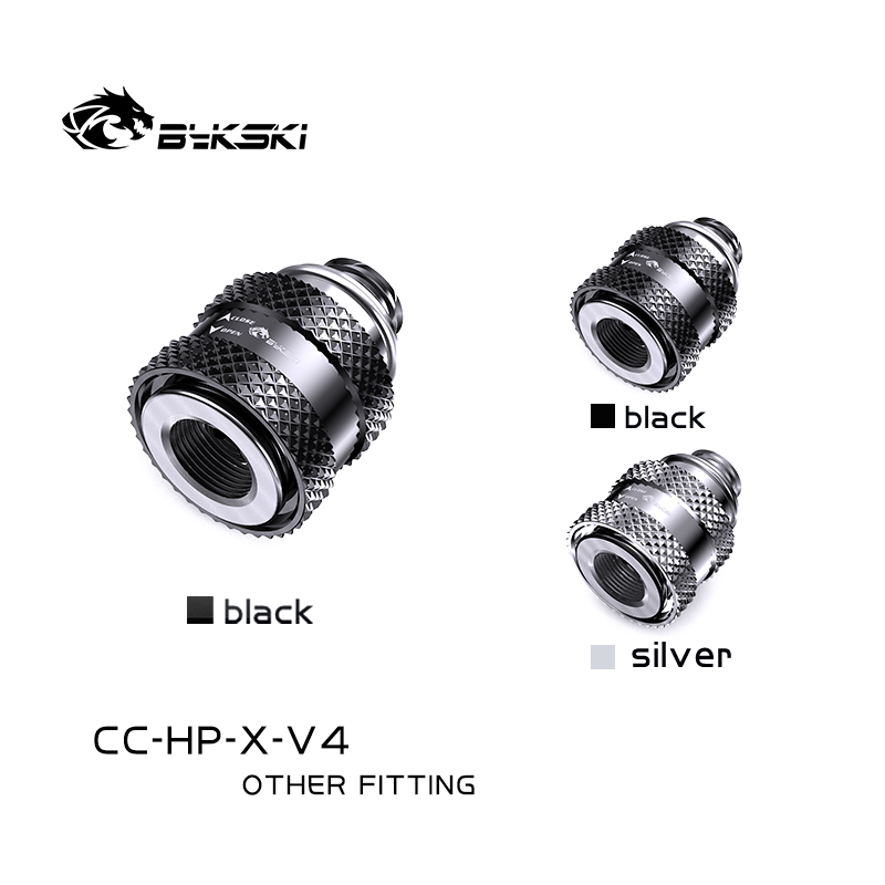 Фитинг для СЖО Bykski B-FTHTJ-L12 Black (C10-0242)