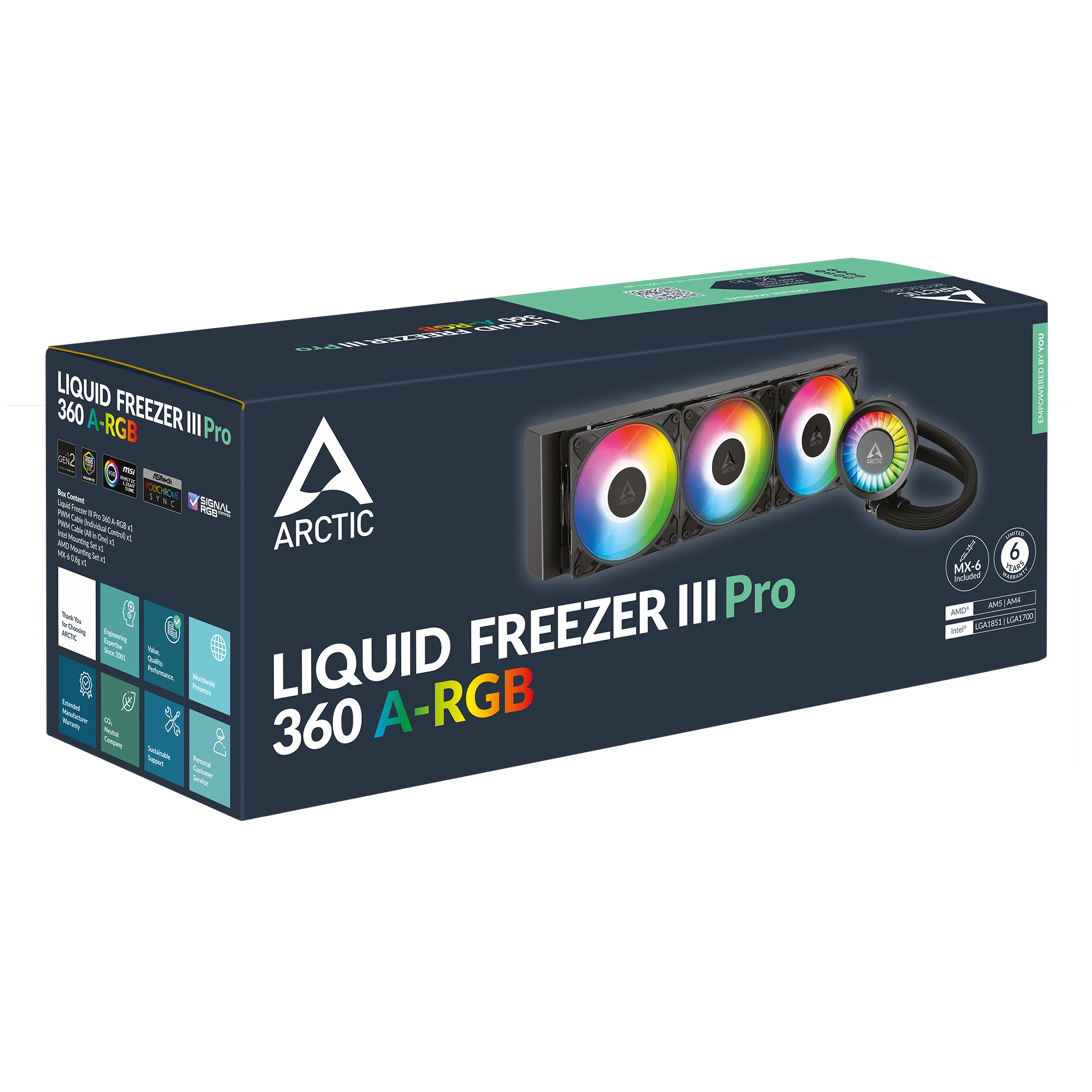 Система жидкостного охлаждения Arctic Liquid Freezer III Pro 360 ARGB Black