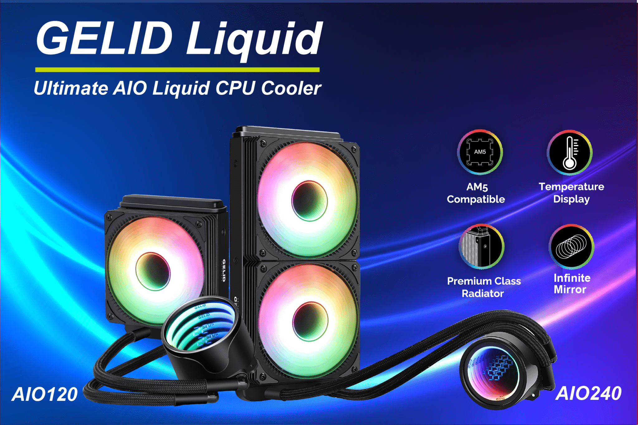 Система жидкостного охлаждения GELID Liquid 120