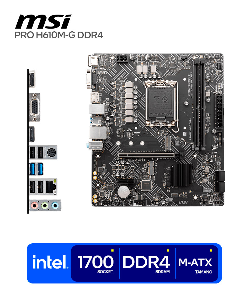 Материнская плата MSI PRO H610M-S DDR4