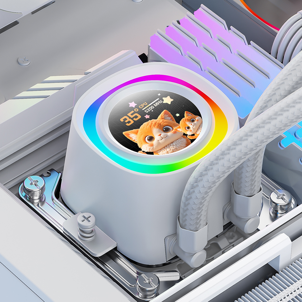 Система жидкостного охлаждения ID-COOLING FX360 LCD PE WHITE