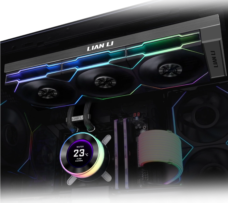 Система жидкостного охлаждения Lian Li HydroShift II LCD-C 360N White