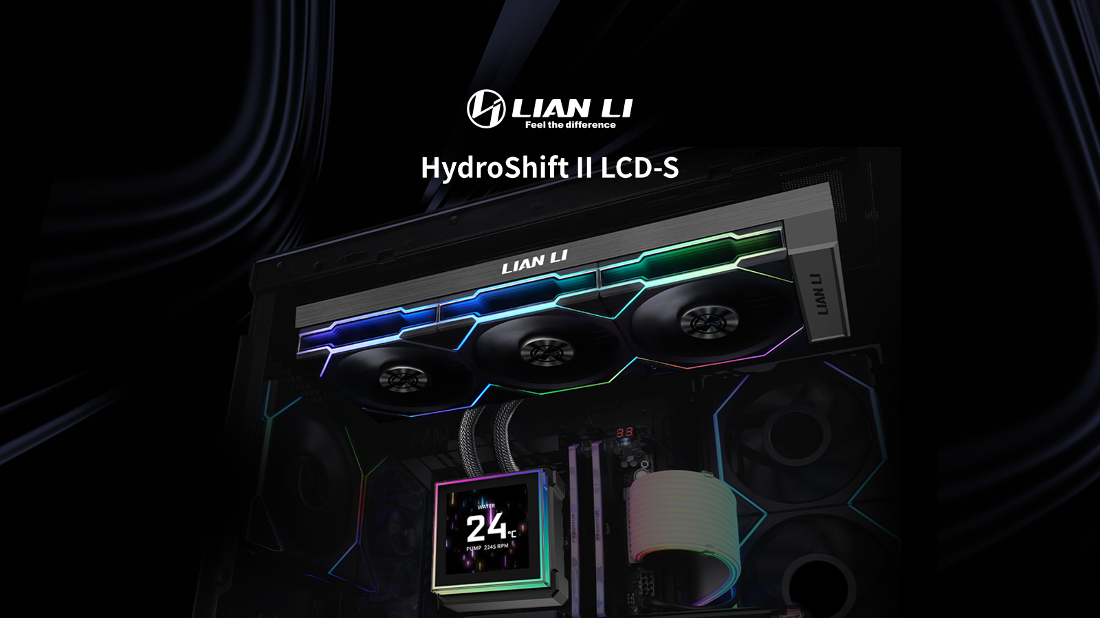 Система жидкостного охлаждения Lian Li HydroShift II LCD-S 360CL White