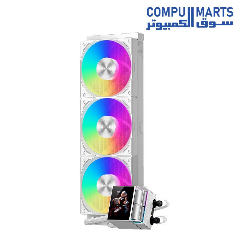 Система жидкостного охлаждения PCcooler DS360 Display ARGB White