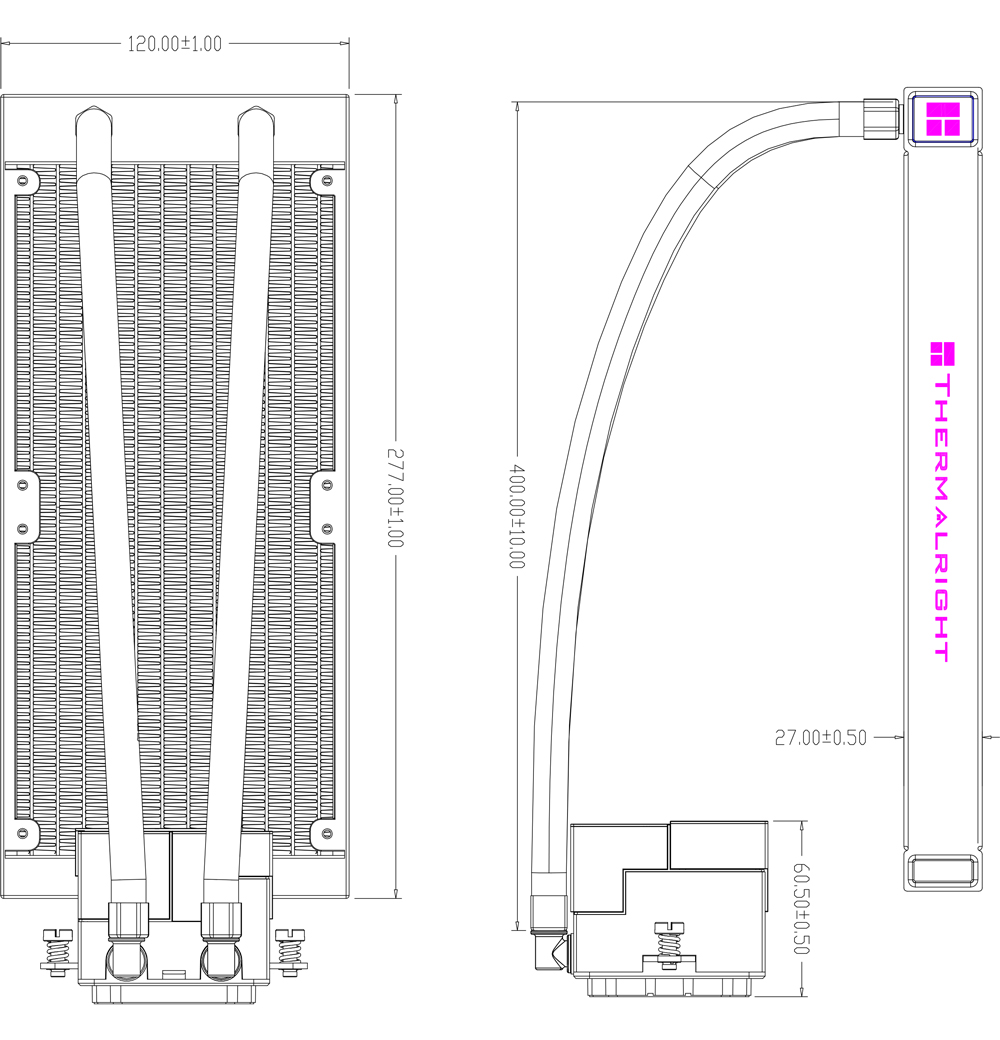 Система жидкостного охлаждения Thermalright Core Matrix 240 Black