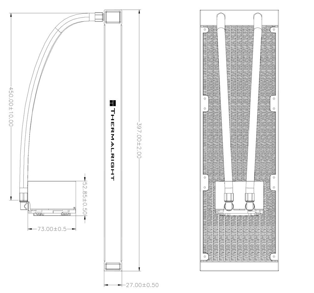Система жидкостного охлаждения Thermalright Frozen Horizon 360 ARGB White V2
