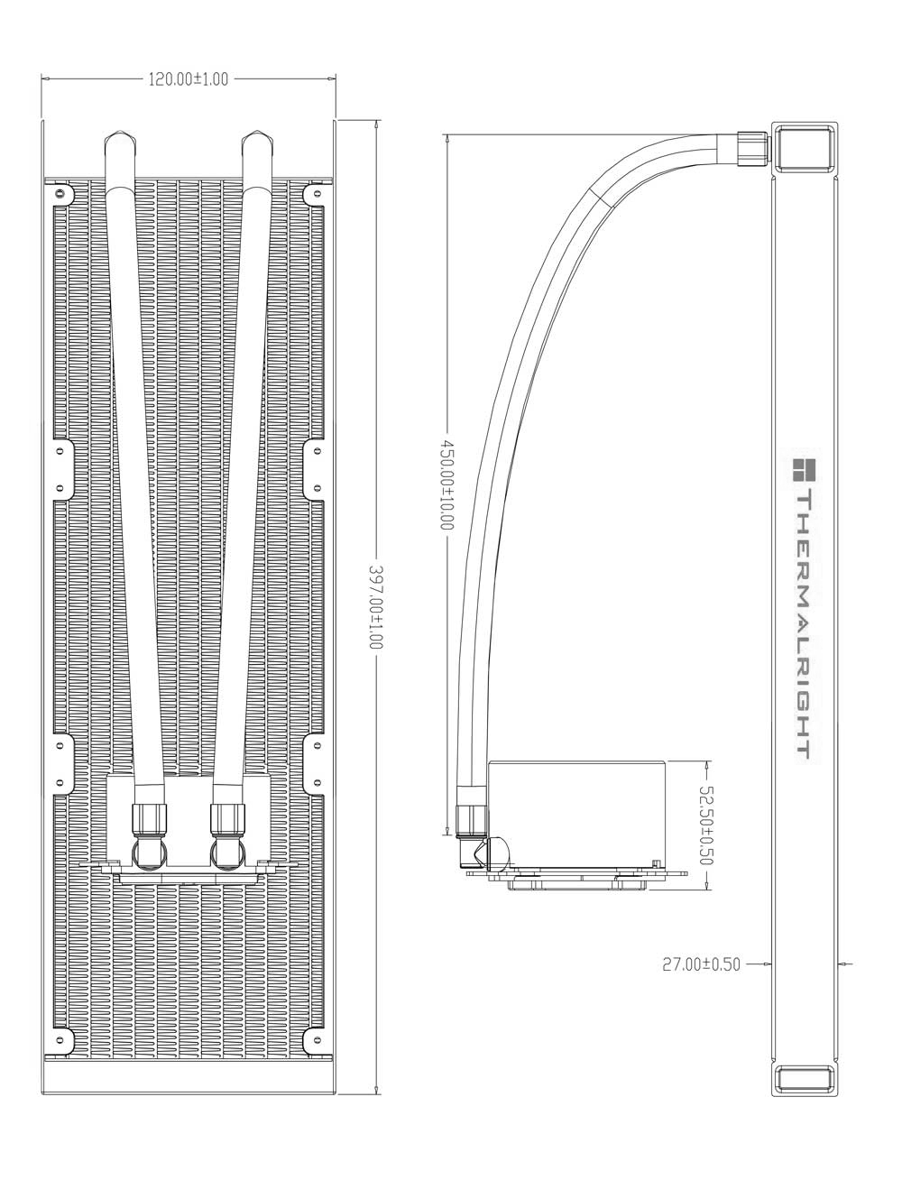 Система жидкостного охлаждения Thermalright Frozen Magic 360 Digital ARGB White