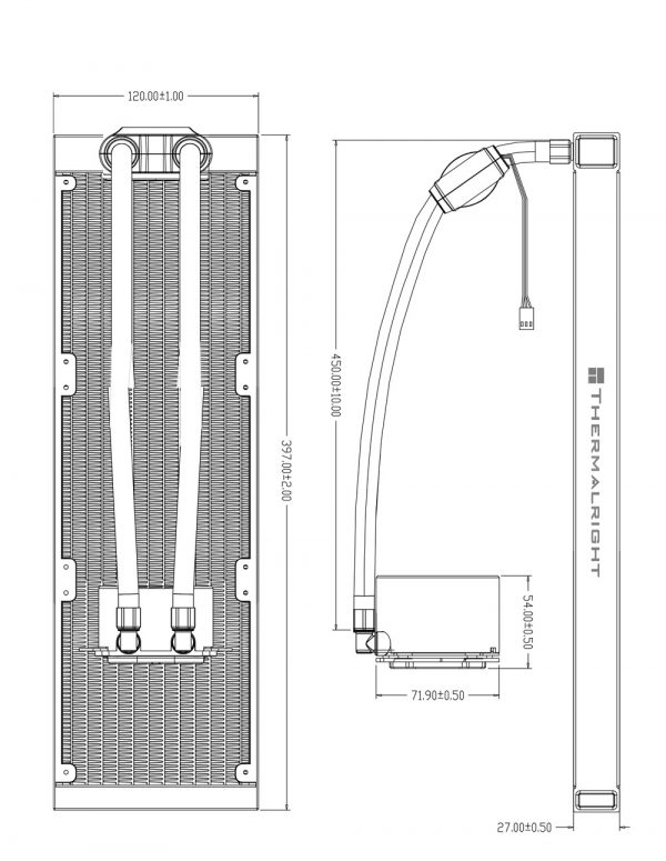 Система жидкостного охлаждения Thermalright Frozen Notte 360 White ARGB V2