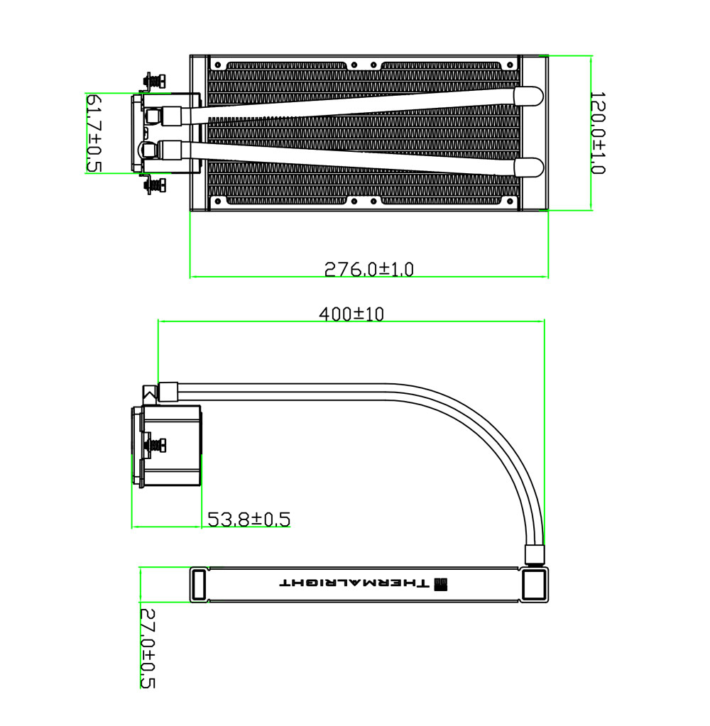 Система жидкостного охлаждения Thermalright Frozen Prism 240 Black