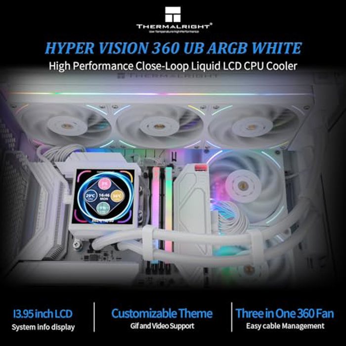 Система жидкостного охлаждения Thermalright Mjolnir Vision 360 UB Pro ARGB White