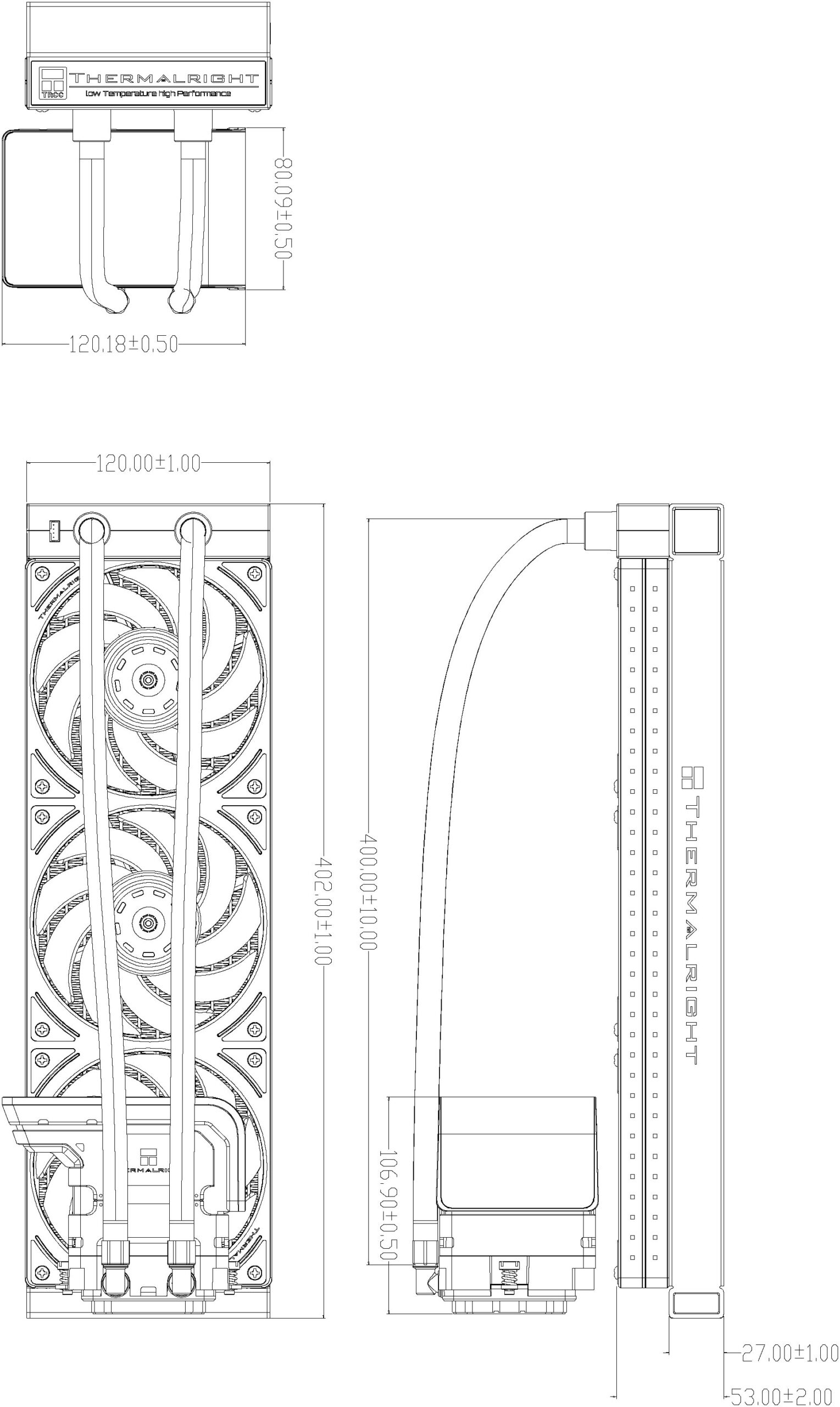 Система жидкостного охлаждения Thermalright Wonder Vision 360 UB ARGB White