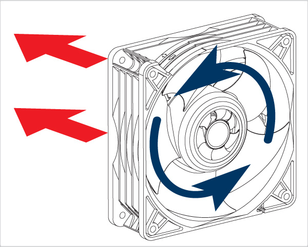 Вентилятор для корпуса Arctic S12038-4K