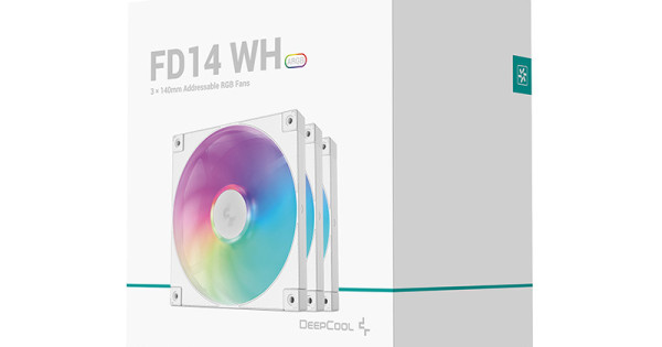 Вентилятор для корпуса DeepCool FD14 WH (3 шт.)