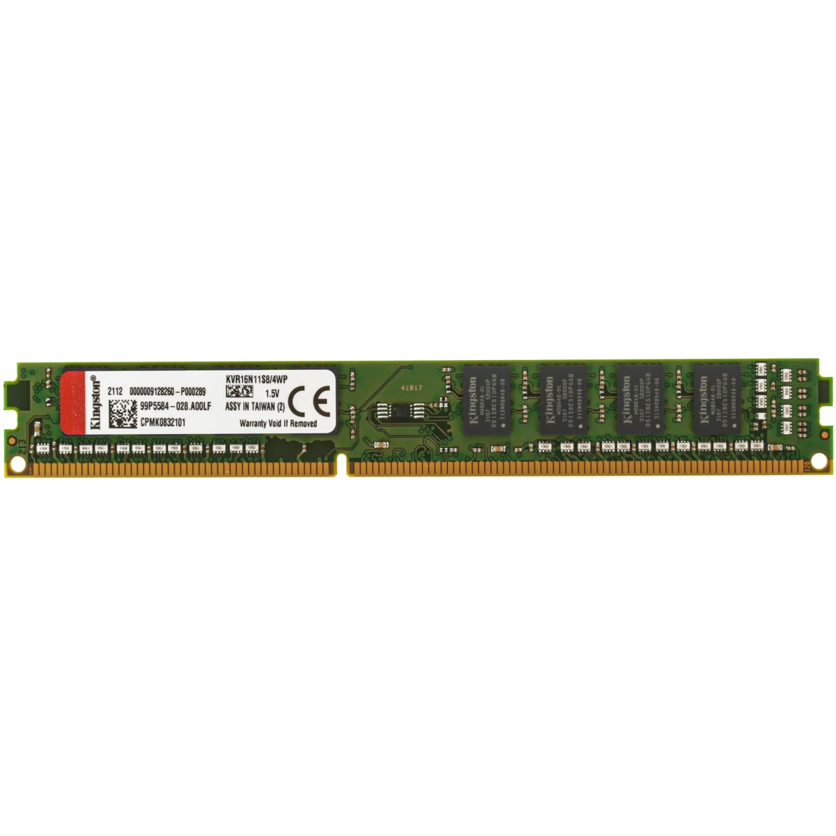 Оперативная память 4GB DDR-III 1600MHz Kingston (KVR16N11S8/4)