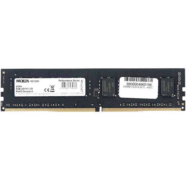 Оперативная память 4GB DDR4 2133MHz AMD (R744G2133U1S-U) RTL