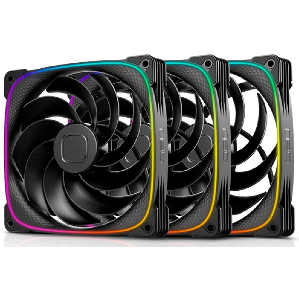 Вентилятор для корпуса Geometric Future Squama 2503B-14 Black (3 шт.)