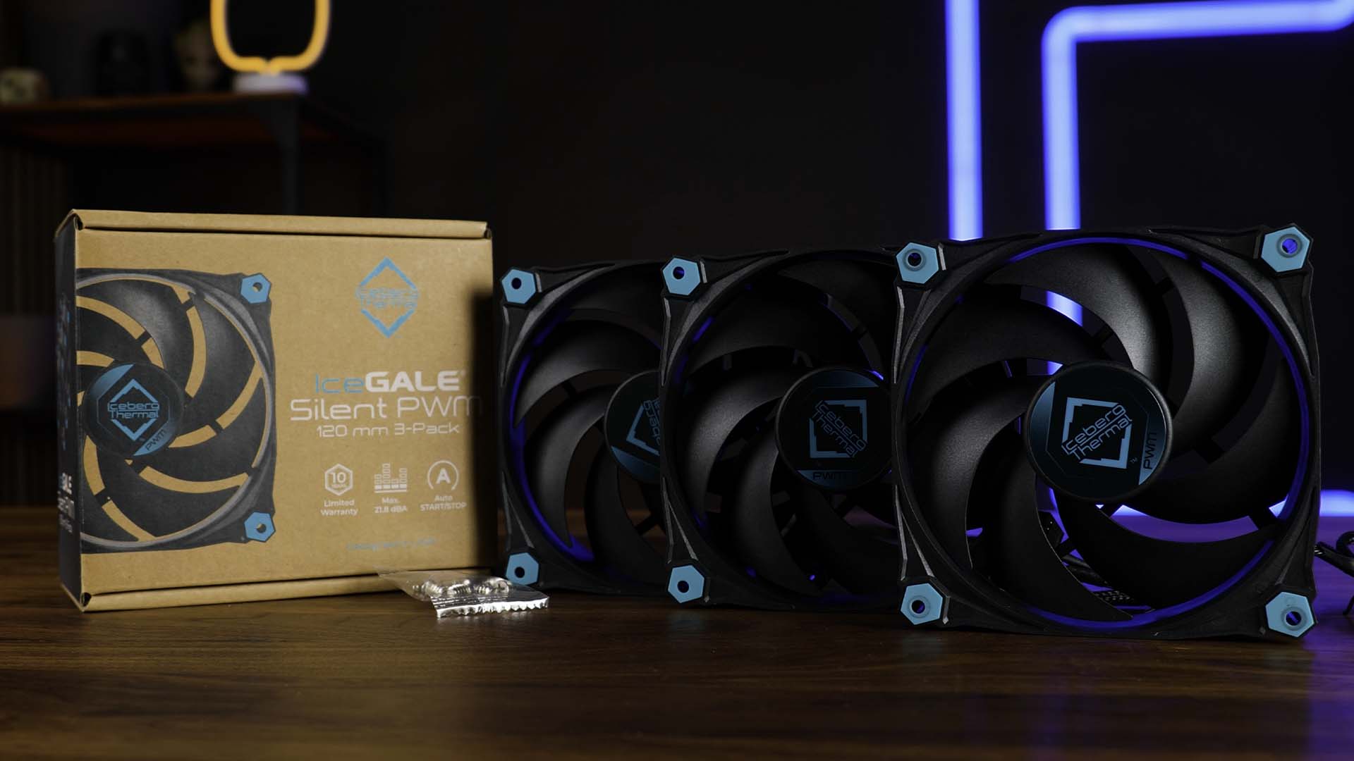 Вентилятор для корпуса Iceberg Thermal IceGALE 120mm Silent Black (3 шт.)