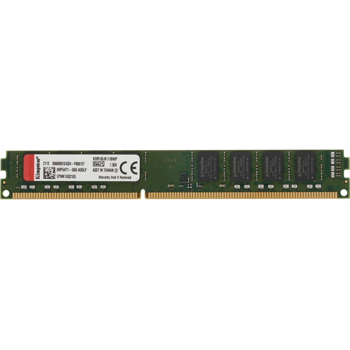 Оперативная память 8GB DDR-III 1600MHz Kingston (KVR16LN11/8)