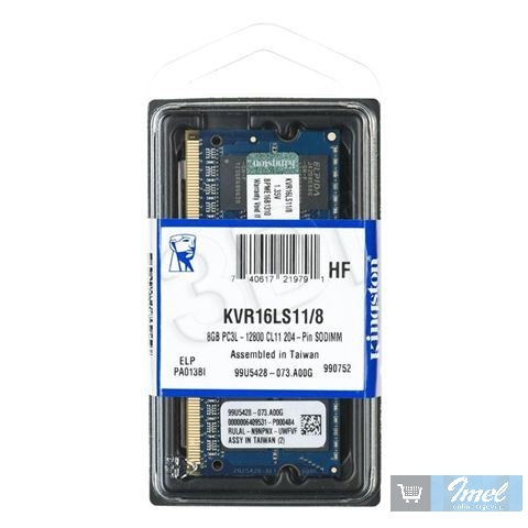 Оперативная память 8GB DDR-III 1600MHz Kingston SO-DIMM (KVR16S11/8WP)