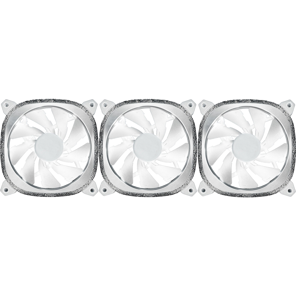 Вентилятор для корпуса Lamptron Diamond+ ARGB White (3 шт.)