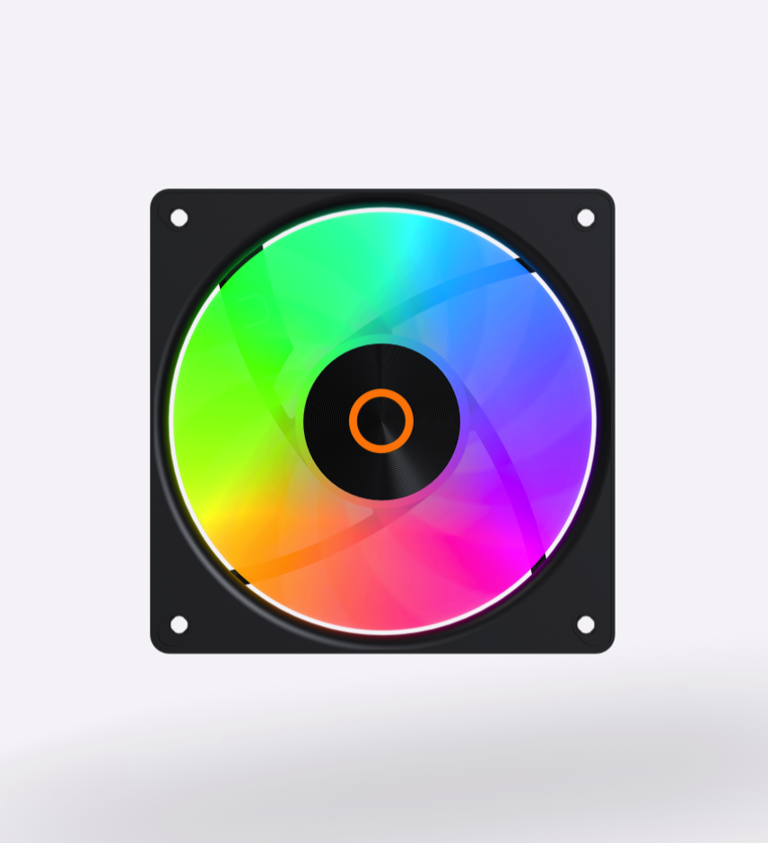 Вентилятор для корпуса Ocypus Gamma F12 Elite BK ARGB