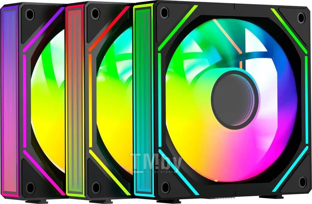 Вентилятор для корпуса Ocypus Gamma F12 UNI BK ARGB (3 шт.)