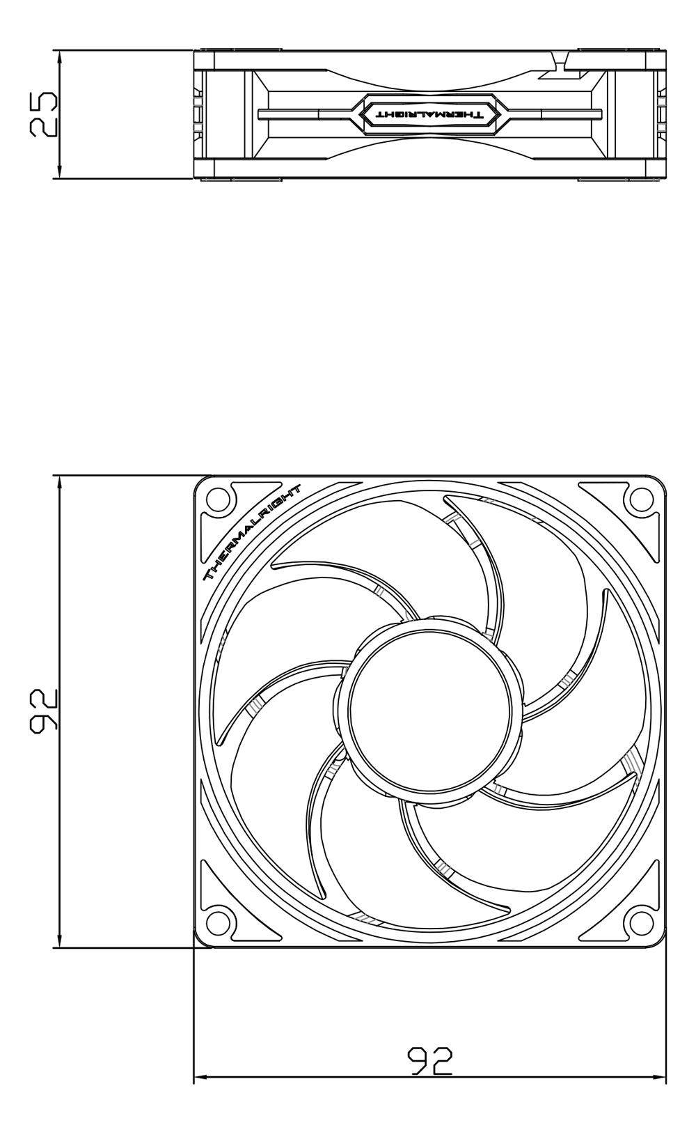 Вентилятор для корпуса Thermalright TL-P9