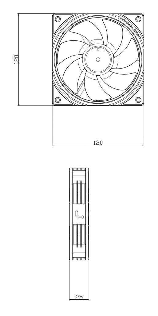 Вентилятор для корпуса Thermalright TL-S12W (3 шт.)