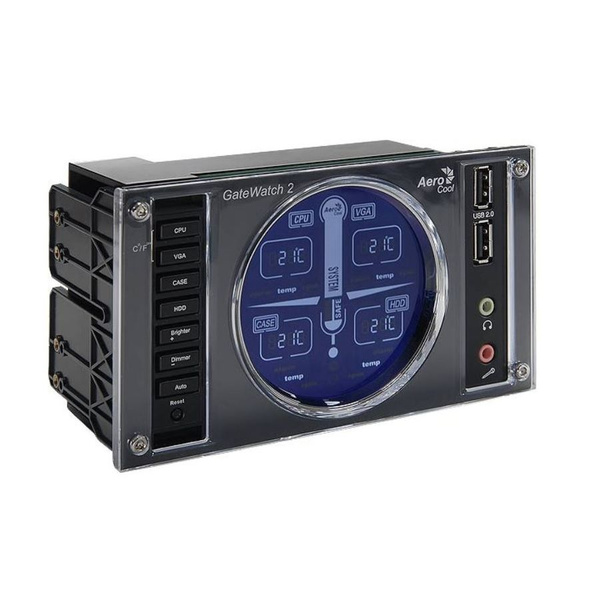 Контроллер вентиляторов AeroCool GateWatch 2 Silver (EN42581)