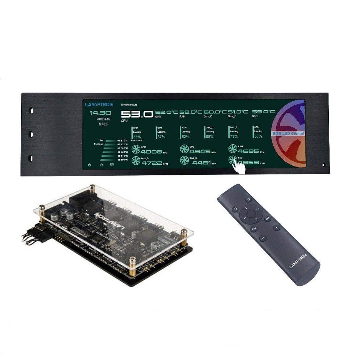 Контроллер вентиляторов Lamptron CU135 RGB