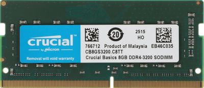 Оперативная память 8GB DDR4 3200MHz Crucial Basics SO-DIMM (CB8GS3200)