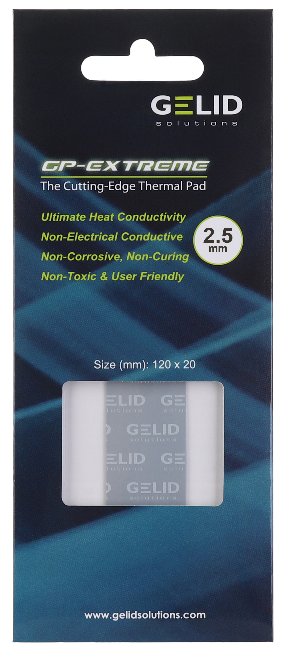 Термопрокладка GELID GP Extreme, 120x20x2.5 mm, 2 шт.