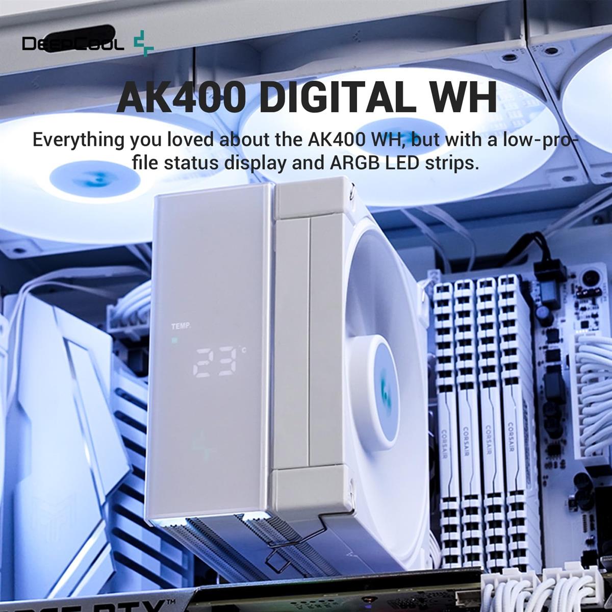 Кулер DeepCool AK700 DIGITAL WH