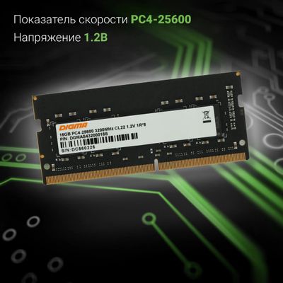 Оперативная память 8GB DDR4 3600MHz Digma (DGMAD43600008S)