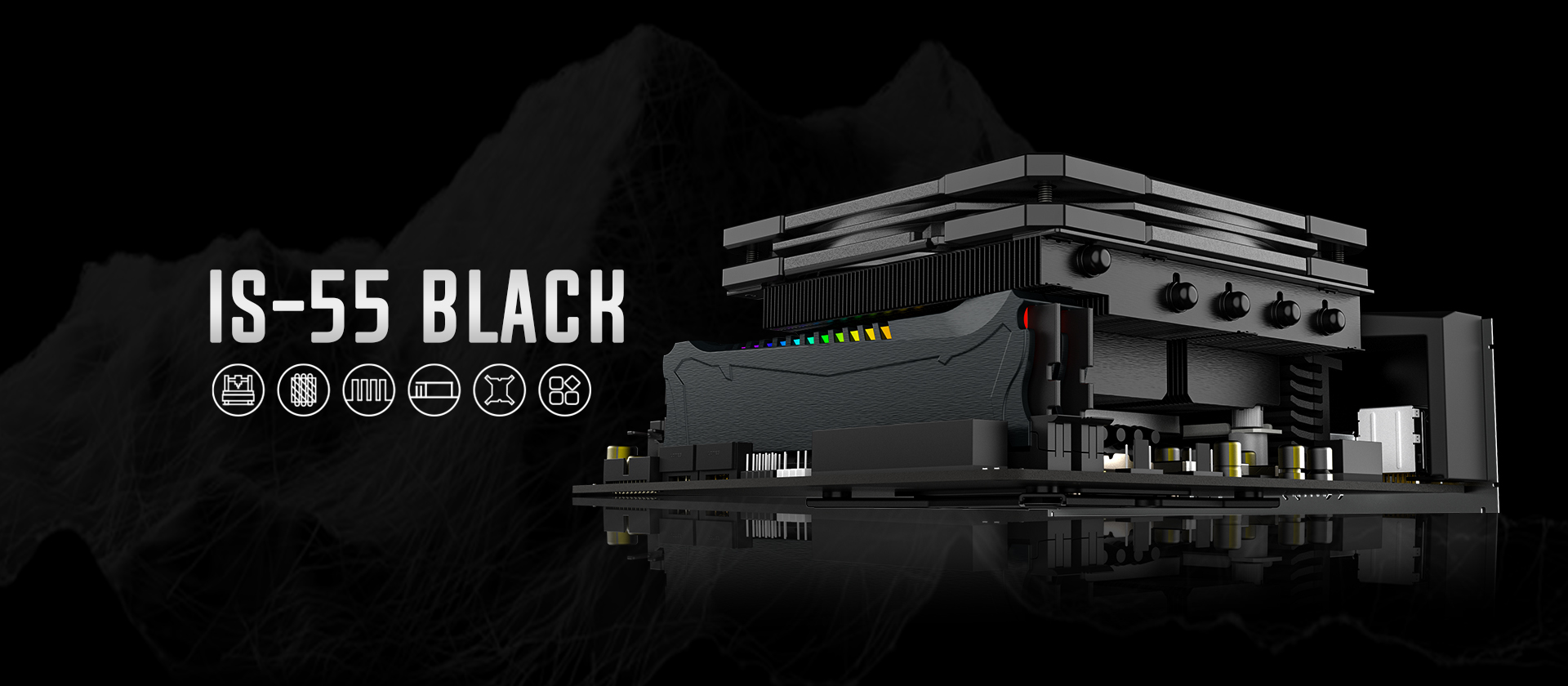 Кулер ID-COOLING IS-55 BLACK