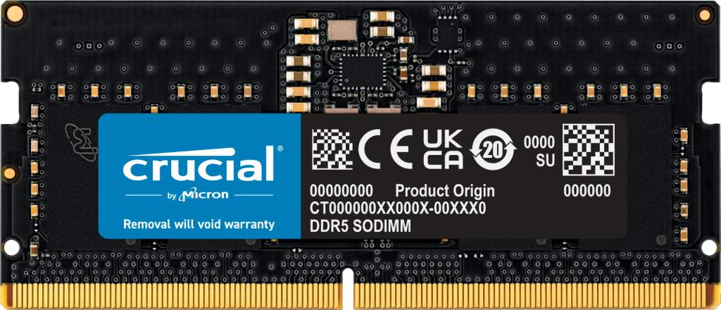 Оперативная память 8GB DDR5 5600MHz Crucial SO-DIMM (CT8G56C46S5) OEM
