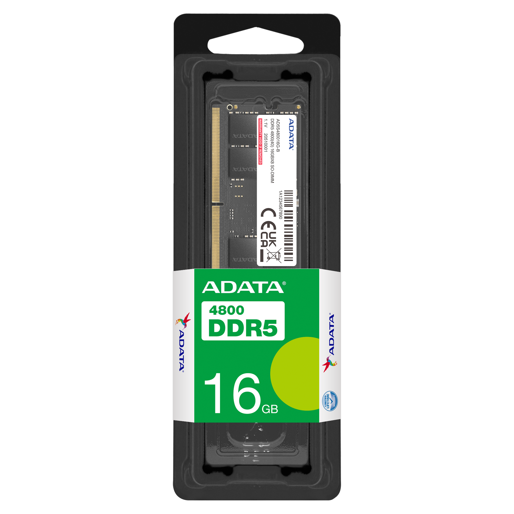 Оперативная память 16GB DDR4 3200MHz ADATA SO-DIMM (AD4S320016G22-SGN)
